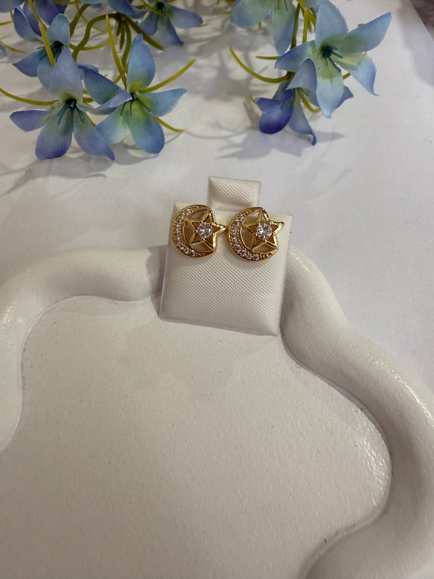 🌙✨ Aretes Luna & Estrella