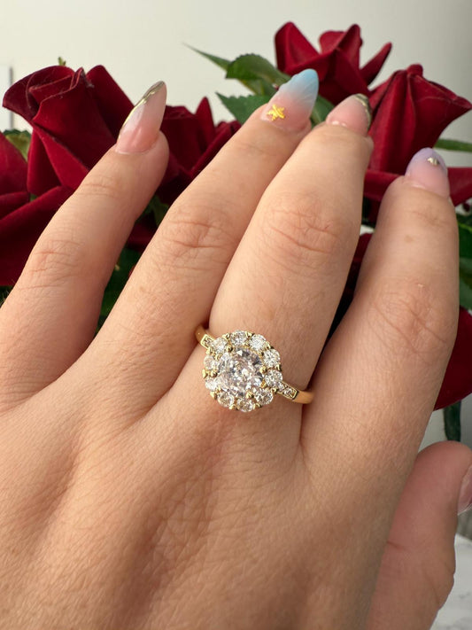 Anillo Con Piedra Circular