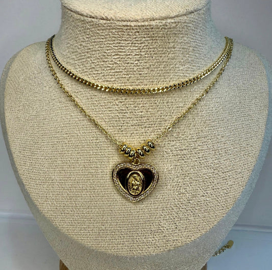 Gargantilla Doble “Corazón de Fe”