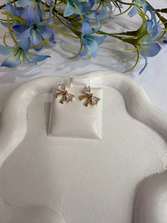 Aretes moñito de encanto