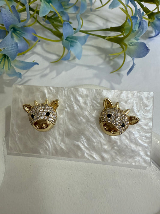 Aretes Vaquita Brillante