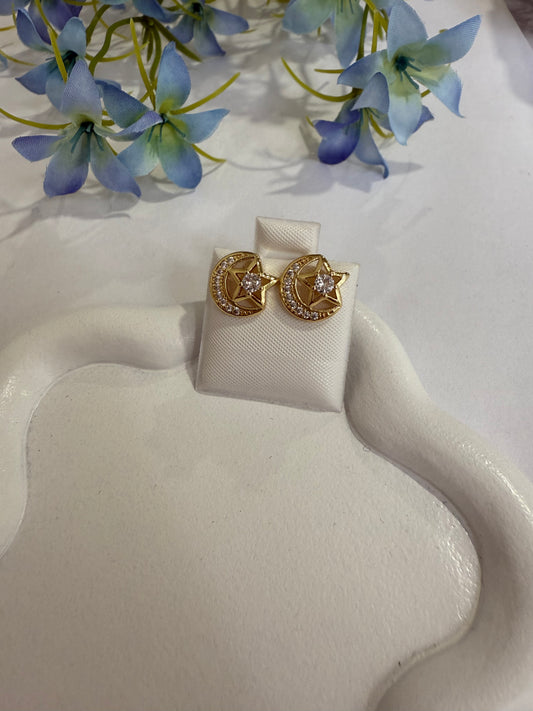🌙✨ Aretes Luna & Estrella