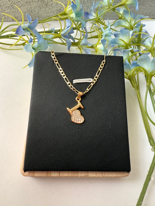Collar I ❤️ You – Oro Laminado 14k