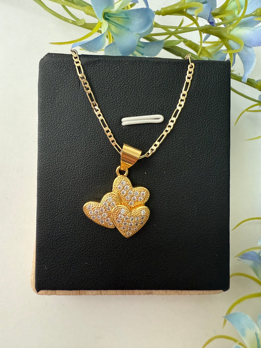💖 Dije de Tres Corazones 💖