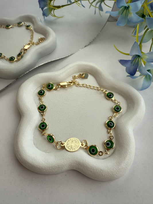 Pulsera Verde protectora – Estilo con significado
