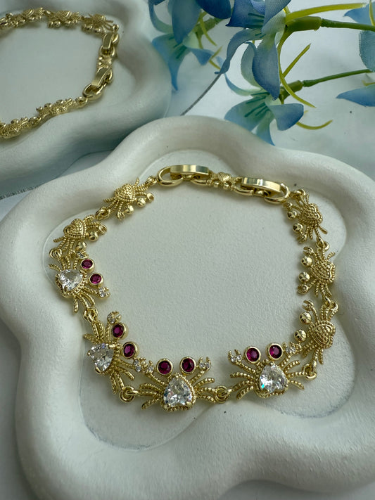 Pulsera Cangrejitos Glam — Brilla con actitud
