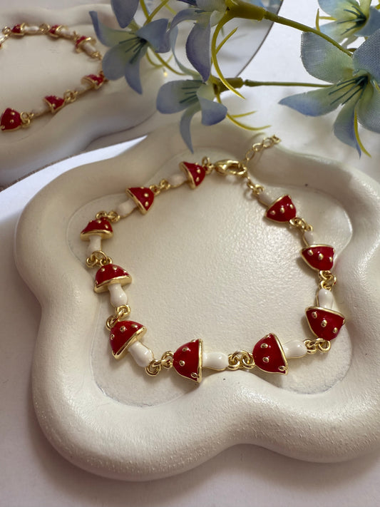 Pulsera Honguitos Encantados — Toque mágico y divertido